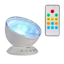 Abajur Projetor de Ondas com Caixa de Som Embutida - Frete Grátis